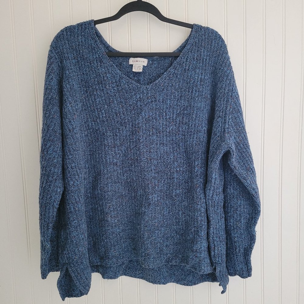 Avenue blue knit sweater 26/28